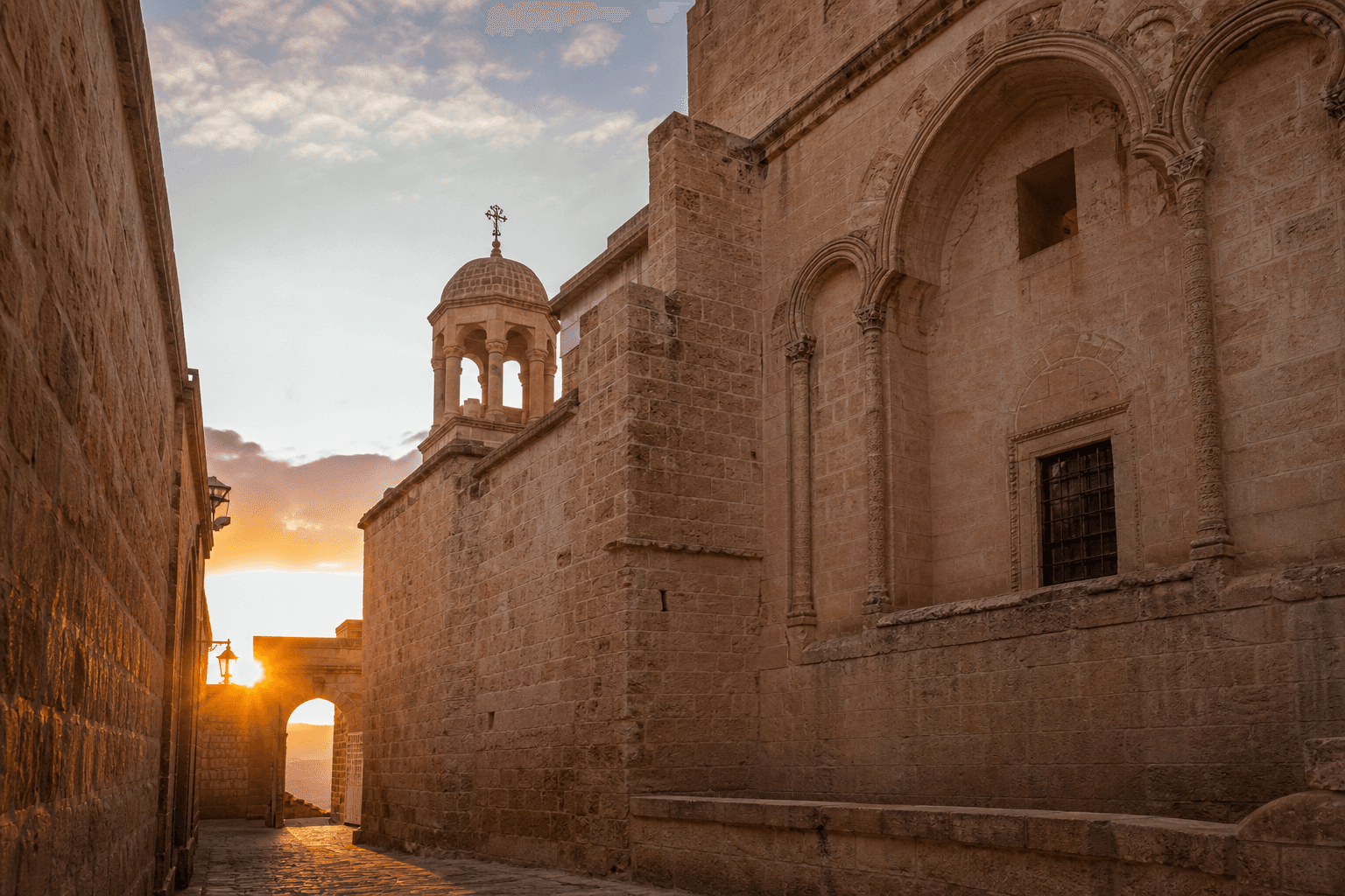 Mardin taş kilise avlusunda güvenilir kadın medyum danışmanlık hero görseli